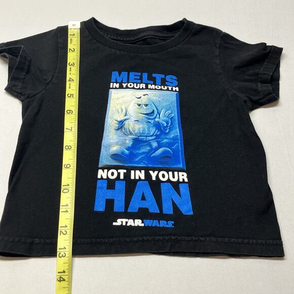 M&M Star Wars 'Melts In Your Mouth Not Your Han' T Shirt Baby Toddler Size 2T - Picture 7 of 8